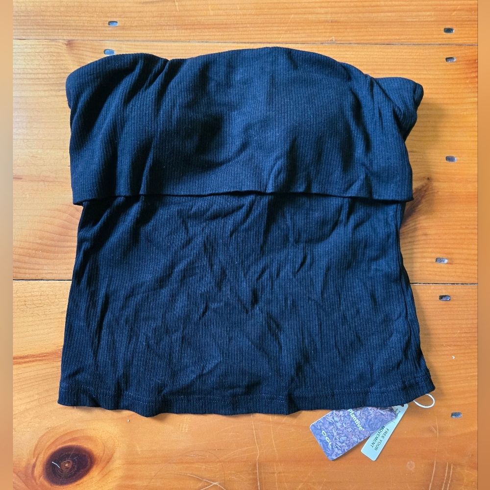 OGL Black Ribbed Tank Top